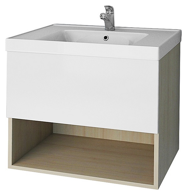 Тумба Dreja Perfecto 60 99.0801 57,6 см, дуб галиано/белый