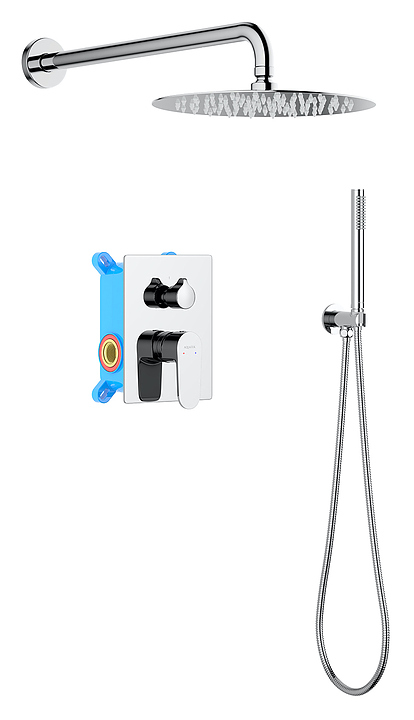 Комплект душевой встраиваемый Aquatek Оберон AQ1272CR хром