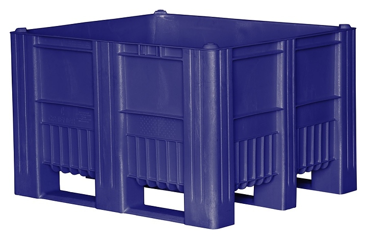 Контейнер ТАРА.РУ С-Box 1210 S (740) 1200х1000х740 мм (сплошной на полозьях) синий