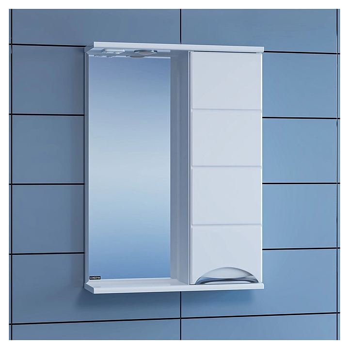 Шкаф зеркальный СаНта Родос 50 правый