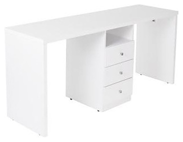 Стол маникюрный Имидж Мастер ДУО двухместный белый