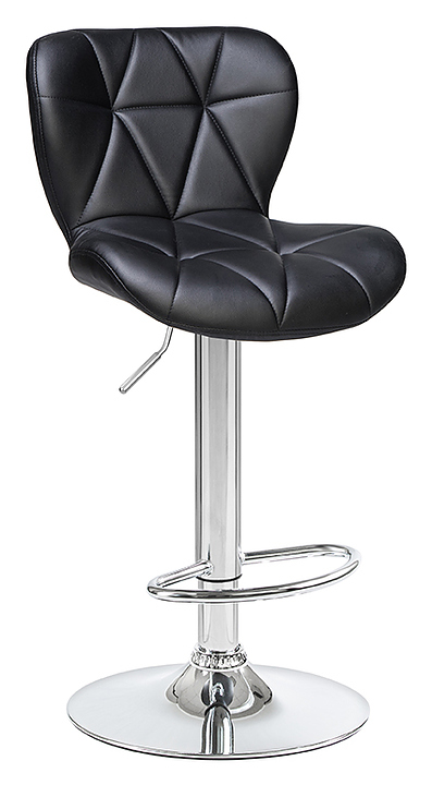 Стул барный DOBRIN 5022-LM-N BARNY (черный, хром) 2 шт.