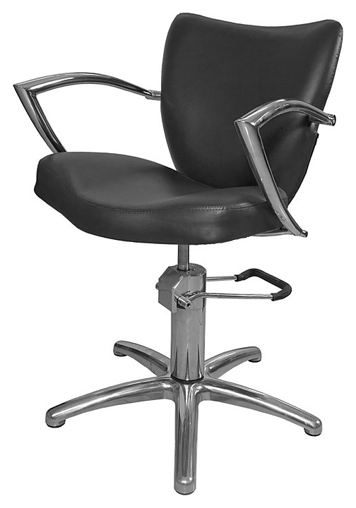 Кресло парикмахерское Имидж Мастер ЛУНА черное