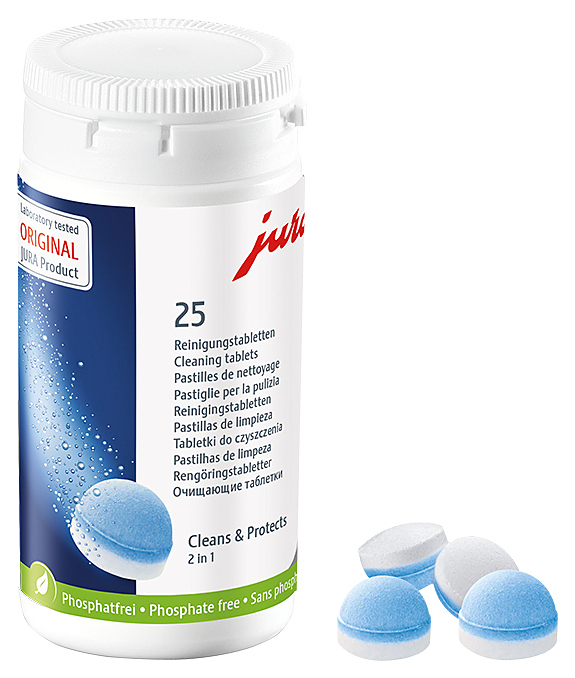 Таблетки очищающие Jura 3-х фазовые, 25 шт