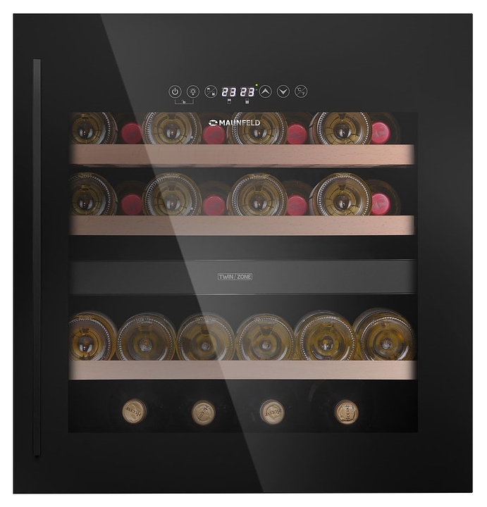 Винный шкаф Maunfeld MBWC-92DM36 черный