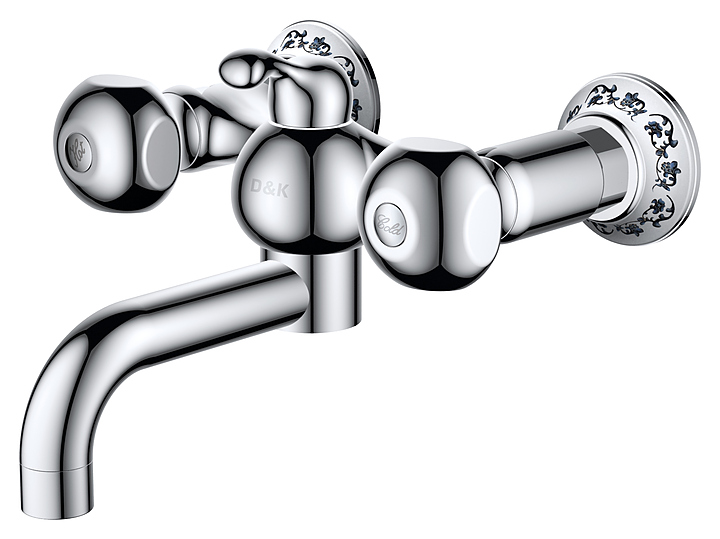 Смеситель для ванны с душем D&K Hessen Kassel DA1423201 хром