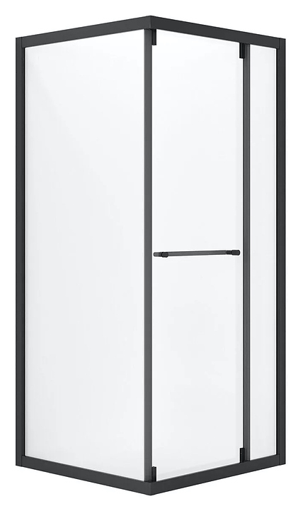 Уголок душевой Niagara Nova NG-6835-34BLACK 100х100х195 см, профиль черный матовый