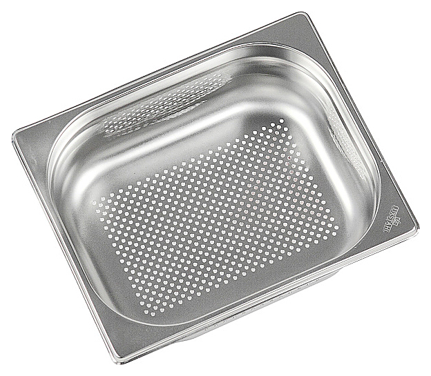 Гастроемкость Luxstahl 812-4SP GN 1/2-100 (327х265х100) перф., нерж.