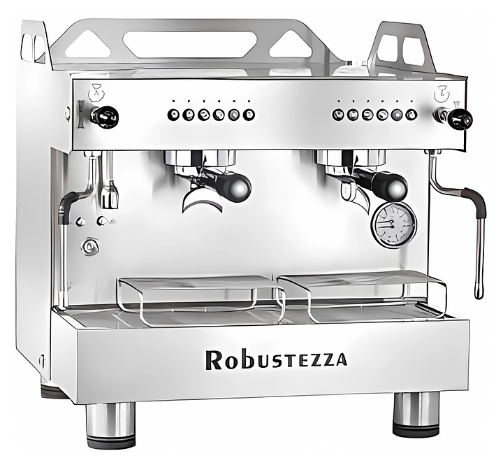 Кофемашина ROBUSTEZZA BZO2MMIXIL COMPACT высокие группы+экономайзер, мультифазная, сталь