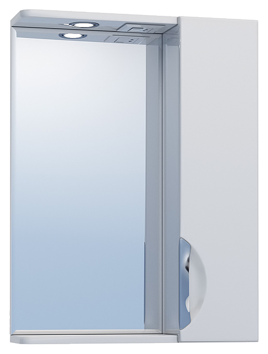 Зеркало VIGO Callao 60 60х70 см, правое, с подсветкой, белый