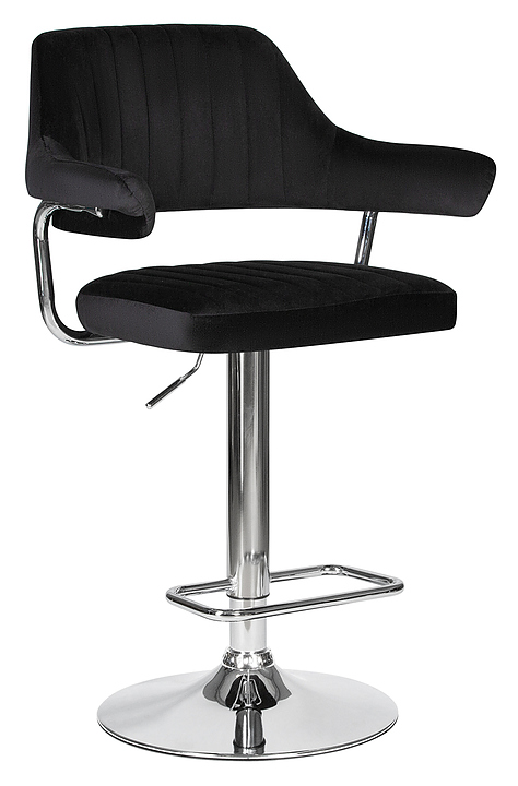 Стул барный DOBRIN 5019-LM CHARLY (черный велюр)