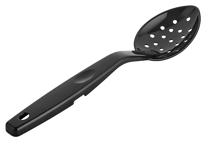 Ложка гарнирная Gastroplast GSK-02 l=29,5 см (поликарбонат) перфорированная черная