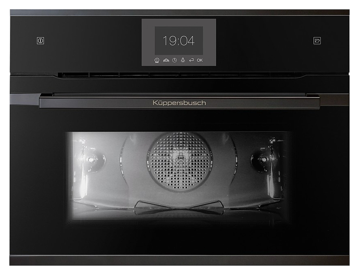 Духовой шкаф с паром Kuppersbusch CBD 6550.0 S6 Black Steel 3400 Вт 43 л 595х559х455 мм черный