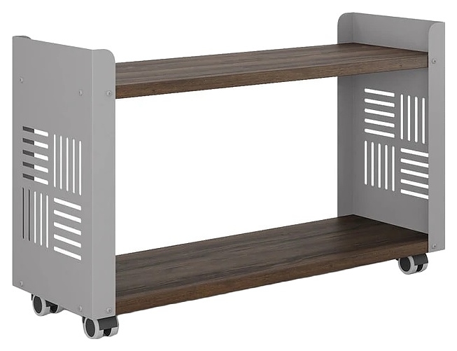 Стеллаж мобильный КОБОР SМ2-90/30 aluminum/charlston