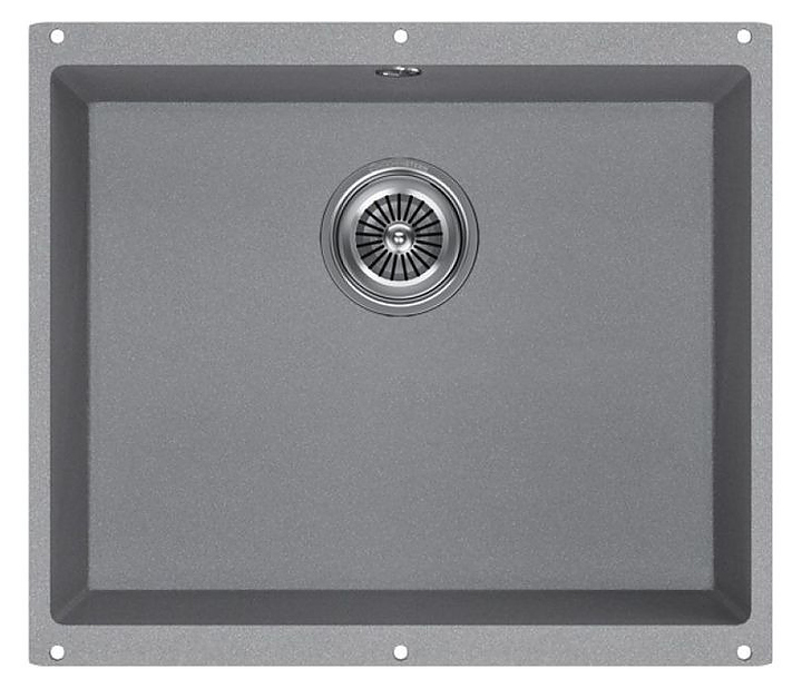 Кухонная мойка KUCHENSTERN 101TN10 UNDER 60 Ku-Granit 530х460х190 мм титан