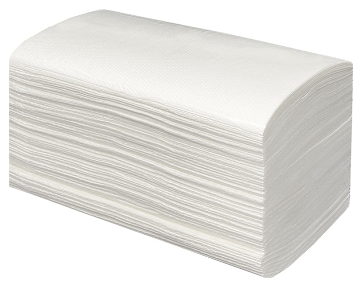 Полотенца бумажные Merida V-ТОП 4000 1-слойные, белые (20х200 листов)