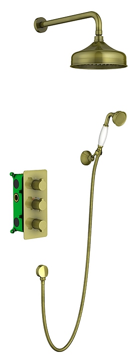 Комплект душевой TIMO Petruma SX-5169/02SM с термостатом, антик