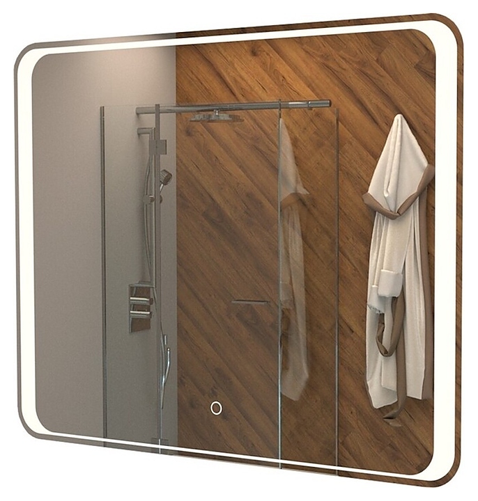 Зеркало Mixline Валерия 80х70 см со светодиодной подсветкой и сенсорным выключателем