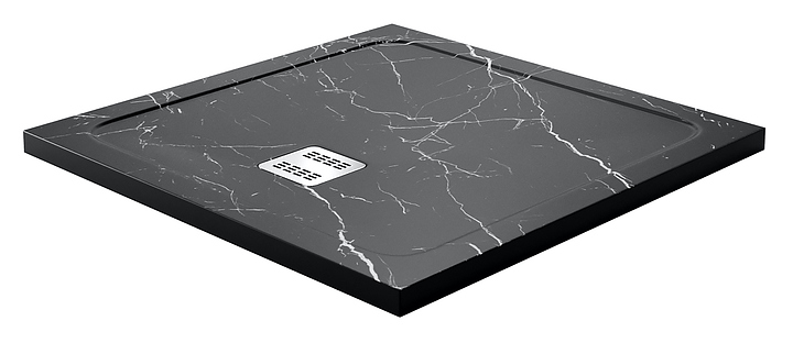 Поддон душевой Wasserkraft Neime 19T03 90х90 см, черный