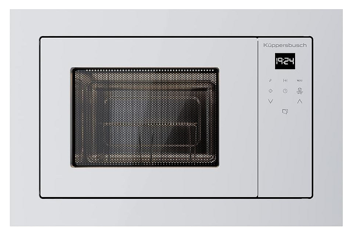 Встраиваемая микроволновая печь Kuppersbusch M 6120.0 W 20 л 1200 Вт 595х341х390 мм белое стекло