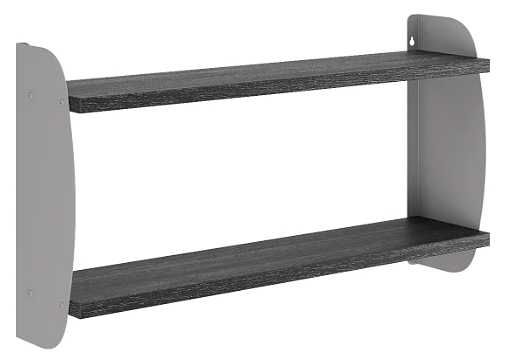 Полка КОБОР S2-80/20 aluminum/wood