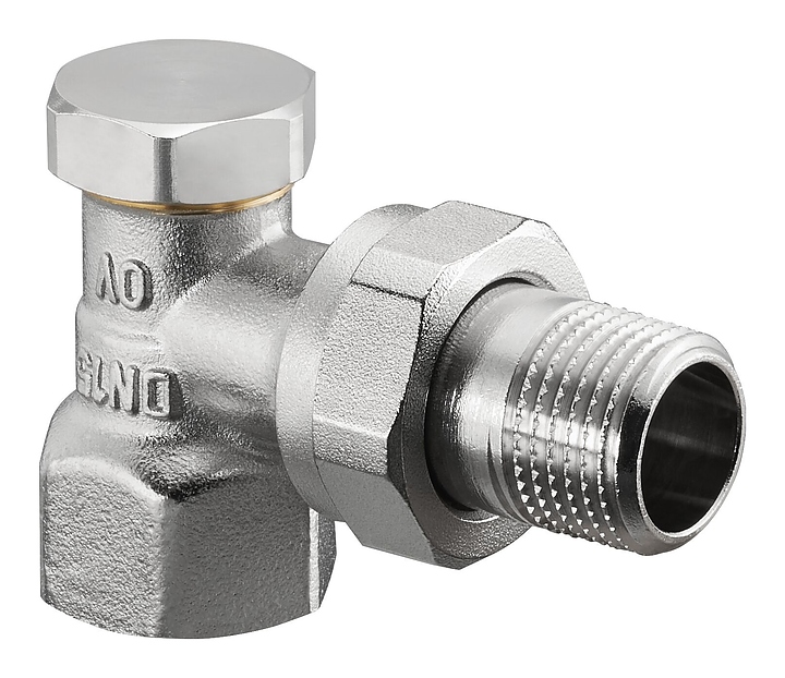 Вентиль запорный угловой Oventrop Combi 2 1091062, ДУ 15, PN 10, Rp 1/2