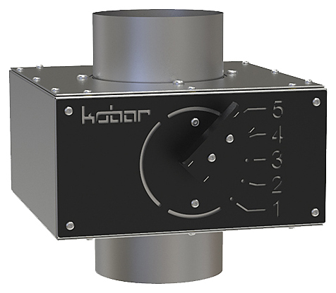 Регулятор тяги внешний (заслонка дымохода) КОБОР FIRE