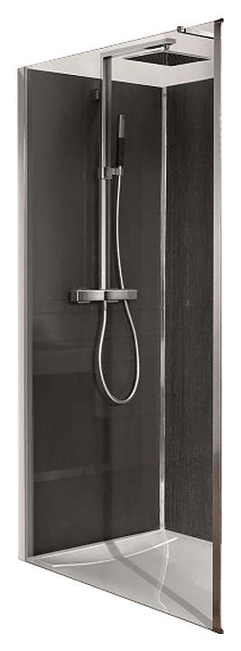 Перегородка душевая Jacob Delafon CONTRA E22WP140-GA 140х200 см, серая блестящая