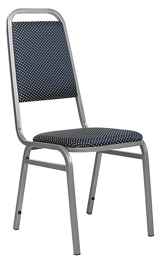 Стул ChiedoCover Денвер 20 мм Лайт, серебро, корона синяя