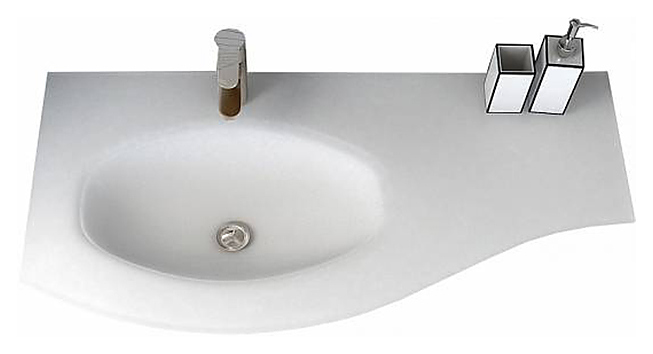 Раковина CEZARES 82409 104x53 см, стекло