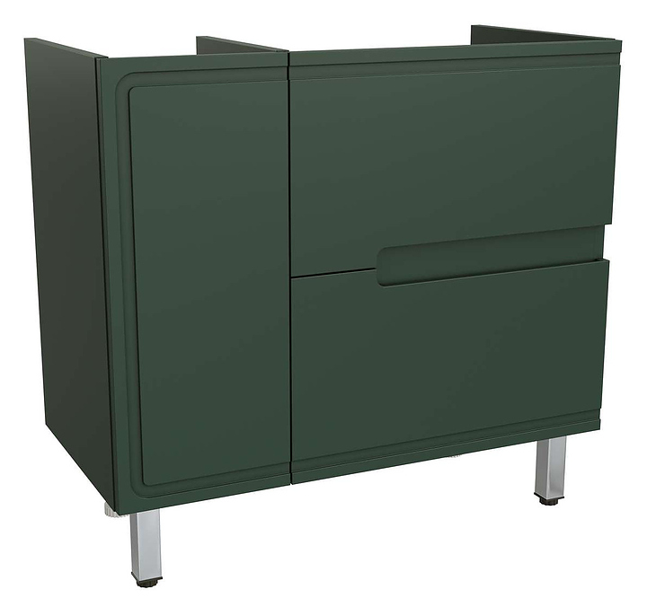 Тумба под раковину Taliente Cevia TA-MBC-90PR(R)-grigio verde 89.4х44.7х68.2 см зеленый