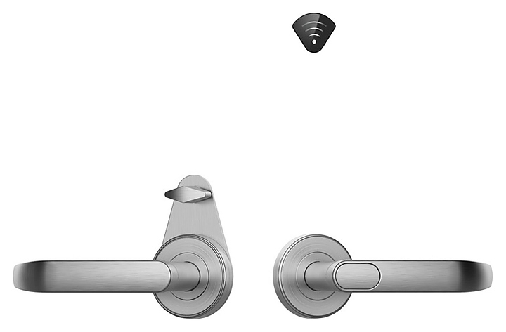 Замок электронный HSU HSU9905-SN мат. серебро