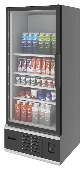 Шкаф холодильный Lida S S (800х800х1950 мм) прозрачные распашные двери