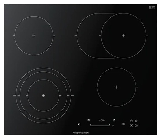 Электрическая варочная панель Kuppersbusch KE 6350.0 SR 600х510х64 мм черный