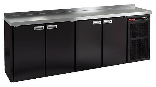 Стол холодильный барный HICOLD BN 1111 BR2 TN BAR Black