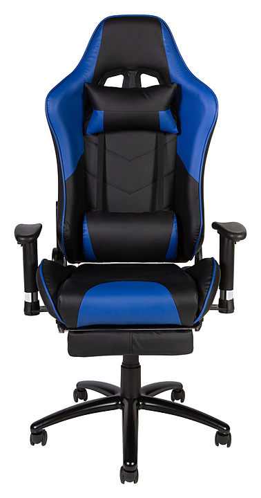 Кресло NORDEN Lotus GTS реклайнер черное с синим