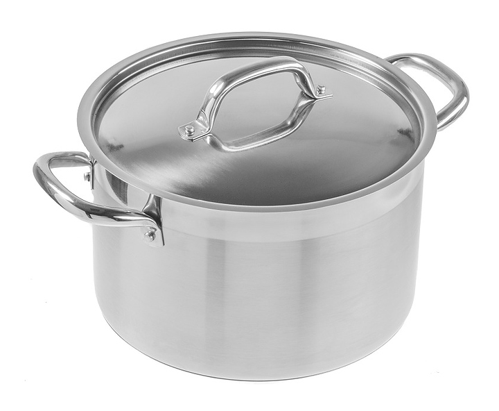 Кастрюля Luxstahl Optima кт630 7 л d 255 мм h 160 мм, нерж. сталь