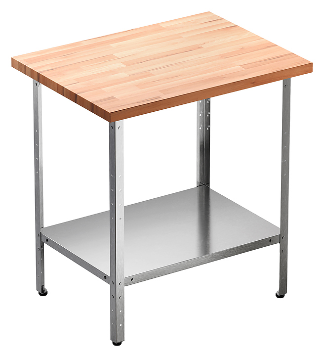 Стол кондитерский Мебель Фронт Профи СКПП 900x600x860 мм, полка сплошная, бук