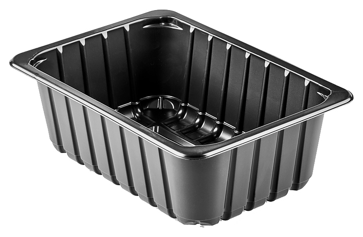 Лоток для запайщика Георг Полимер ППf MAP 210х148х70 ЕС черный (390 шт/кор)