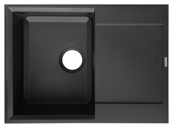 Мойка кухонная Kaiser KMM-5068 BS черная с серебристой крошкой