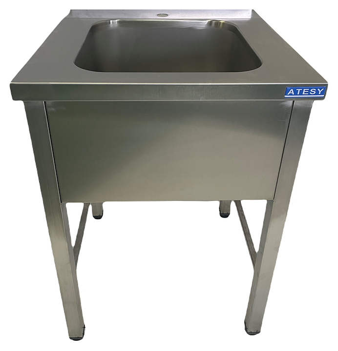 Ванна моечная ATESY ВСМЦ-Л-2.500.400.250-02  без борта, без отверстия под смеситель