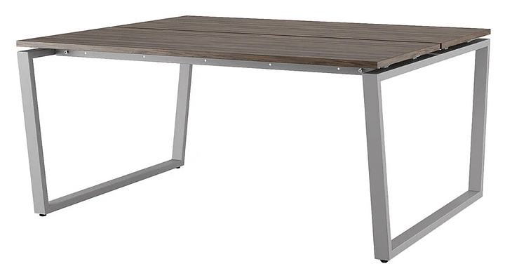 Стол офисный КОБОР OTR/2-180/160 aluminum/charlston