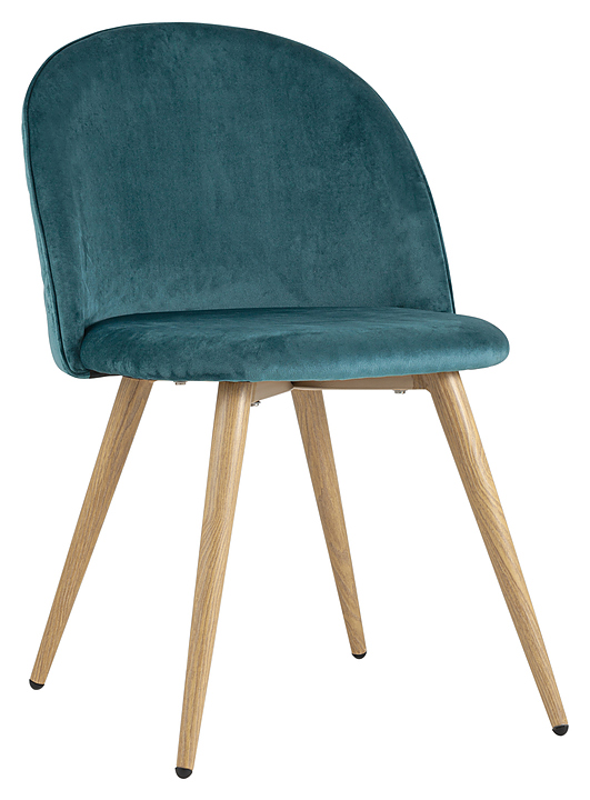 Стул Stool Group Лион велюр с ромбами аквамарин