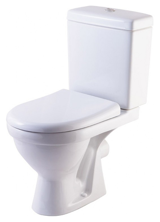 Унитаз-компакт ROSA Неро Люкс с сиденьем, белый