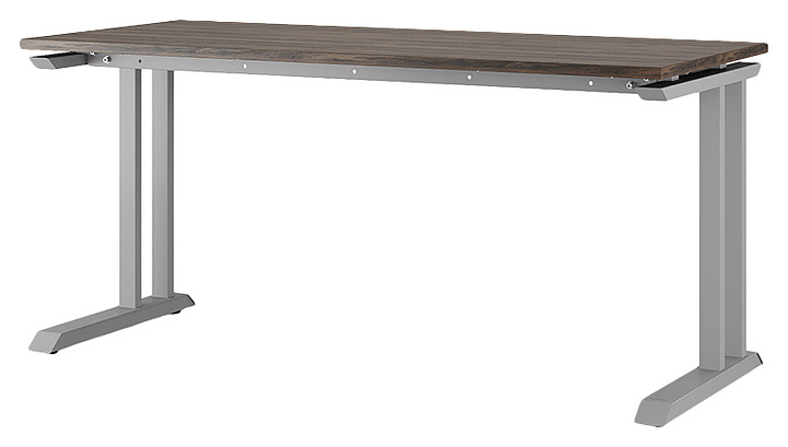 Стол офисный КОБОР L1-180/60 aluminum/charlston