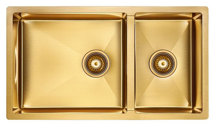 Мойка кухонная Paulmark Axel PM227844-BG брашированное золото