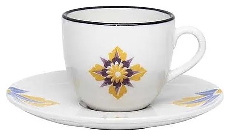 Чайная пара Oxford COUP Shape GRID 101239 ED02-4684 (чашка 200мл и блюдце 16см)