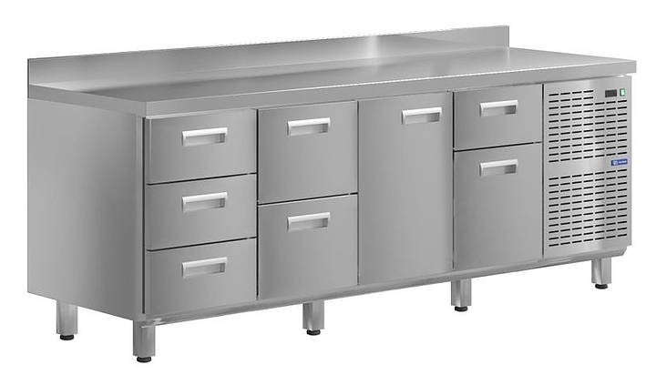 Стол холодильный KAYMAN КСХ-3214/60 (1 дверь, 7 ящиков)