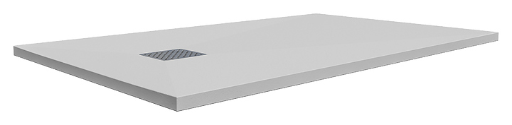 Поддон душевой Taliente Slate PTA-ST-120W 90х90х3 см, литьевой мрамор, белый, без борта
