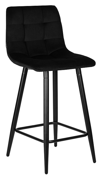 Стул полубарный DOBRIN 8078-1-LML-N OLIVIA (черный) 2 шт.